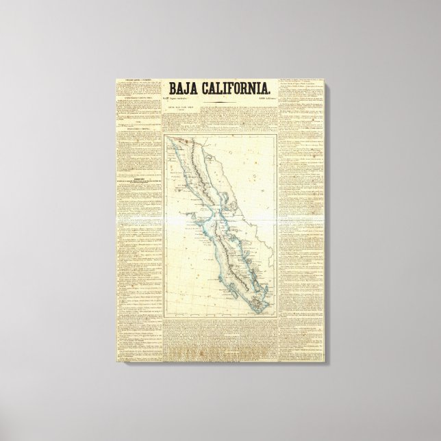 Baja California, Mexiko Leinwanddruck (Vorderseite)