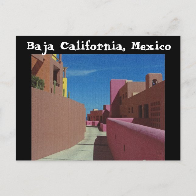Baja California, Mexiko Postkarte (Vorderseite)
