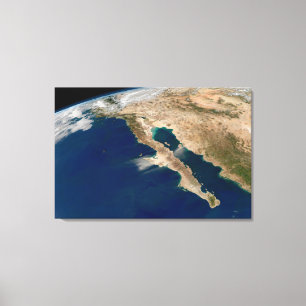 Baja California und die Pazifikküste von Mexiko. Leinwanddruck