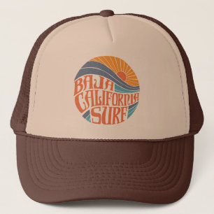Baja Californian Surf Vintag Trucker Hat Truckerkappe