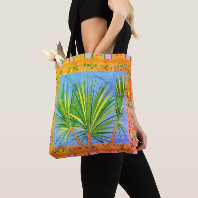 Baja Palms Vintag Tote Bag Tasche (Von Nahem)