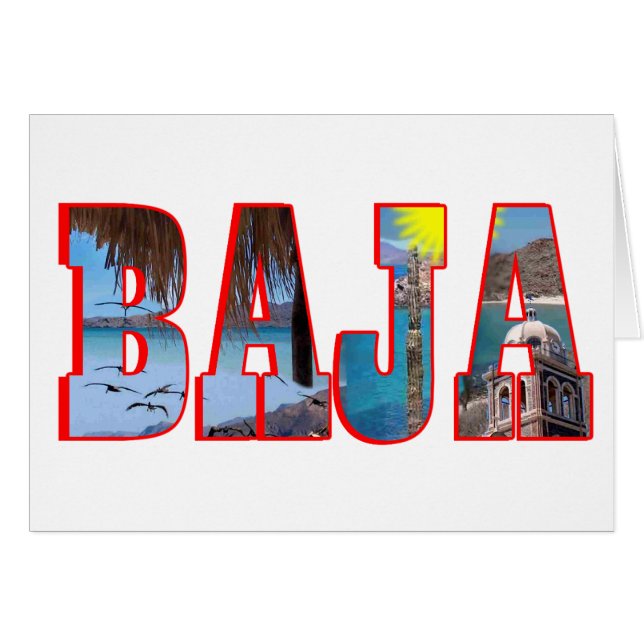 Baja Postkarte (Vorderseite (Horizontal))