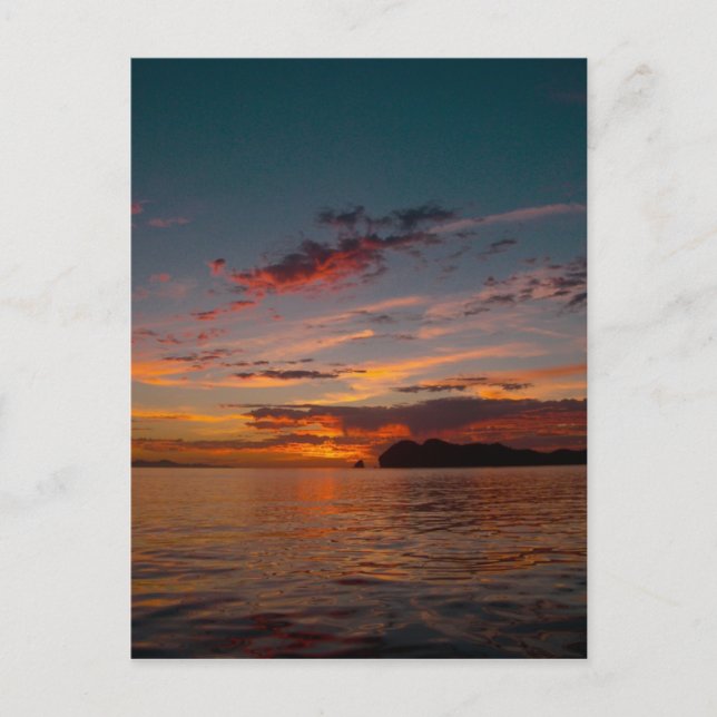 Baja Sunrise 03 Postkarte (Vorderseite)