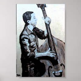 Bajista Hombre O Indian ink Artwork Impresiones Poster