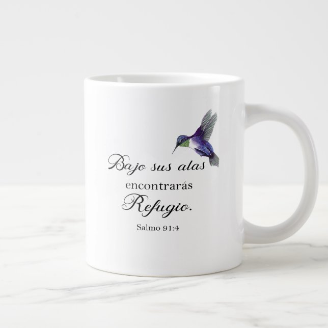 Bajo sus alas Salmo 91 Bibel Jumbo-Tasse (Rechts)