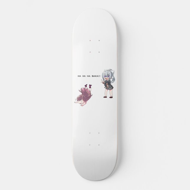 Baka Anime Chibi Skateboard Deck (Vorderseite)