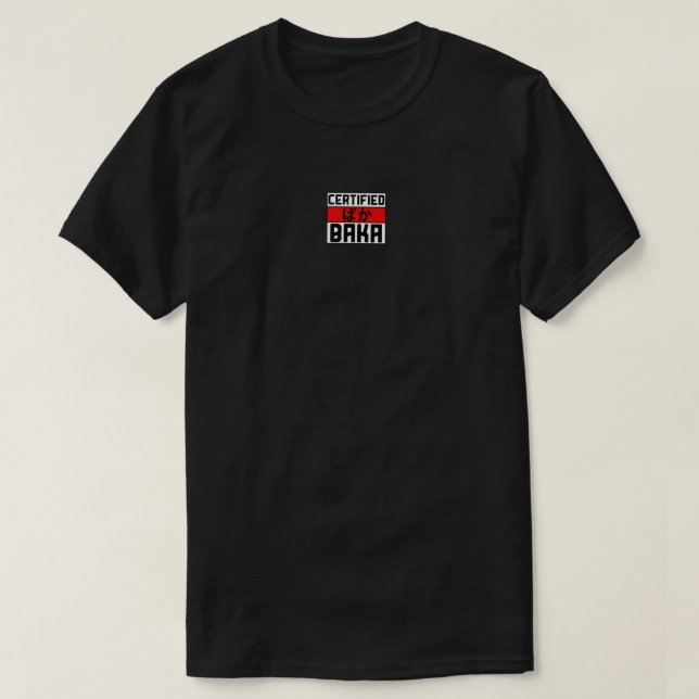 Baka Kawaii Anime Japanisch Word T-Shirt (Design vorne)