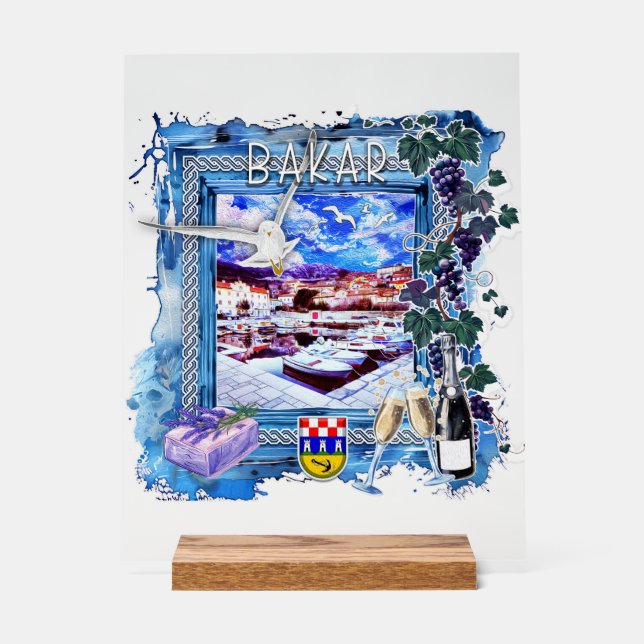 Bakar Acrylschild (Vorderseite)