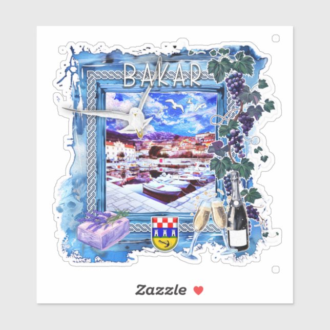 Bakar Aufkleber (Blatt)