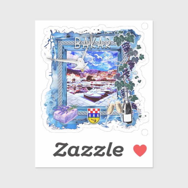 Bakar Aufkleber (Blatt)