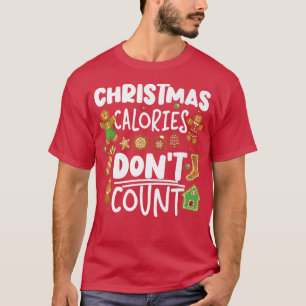 Bake Backen Weihnachtskalorie Cupcake Gingerbrei T-Shirt