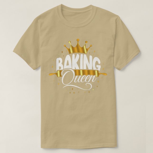 Bake Baking Queen Crown T-Shirt (Design vorne)