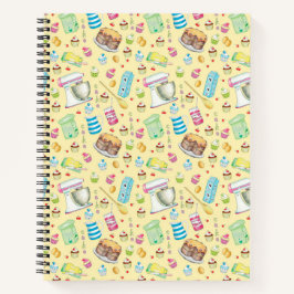 Bake Cake Spiral Notebook Notizbuch