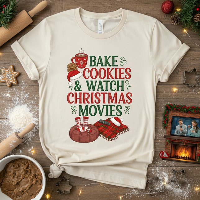 Bake Cookies & Watch Christmas Movies Tri-Blend Shirt (Von Creator hochgeladen)