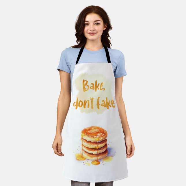 Bake Don't Fake Schürze (Getragen)