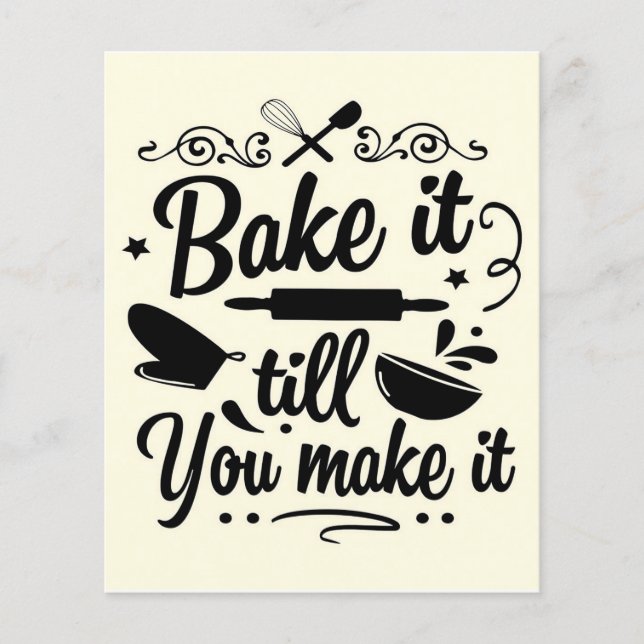 Bake it to make it Basic Flyer (Vorne)