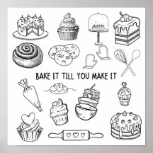 Bake it to make it Wall Art