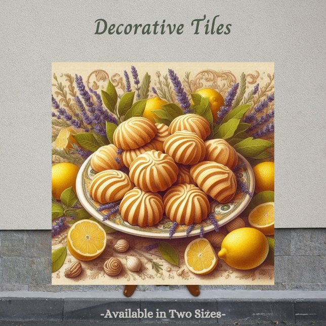 Bake mit traditioneller Tile Fliese (Italian inspired decorative tile. Perfect tile to display in the kitchen.)