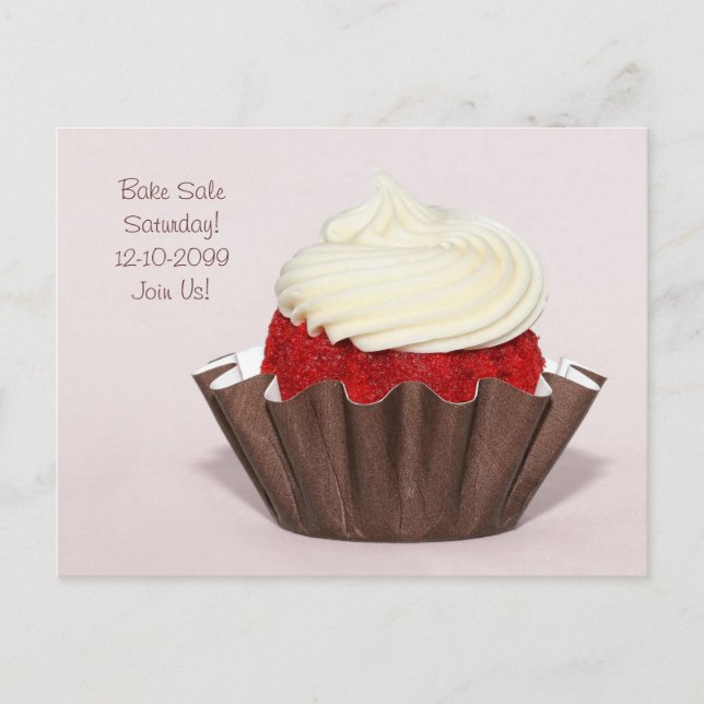 Bake Sale Collecte de fonds Carte Postale Red Velv (Devant)