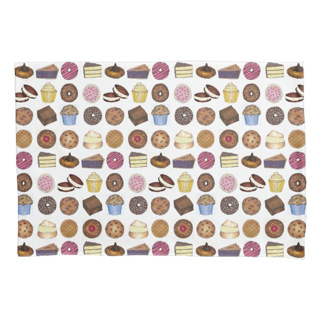 Bake Sale Cupcake Brownie Pie Kuchen Backwaren Kissenbezug (Vorderseite)