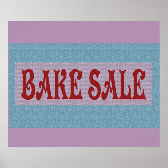 BAKE SALE POSTER BANNER (Vorne)