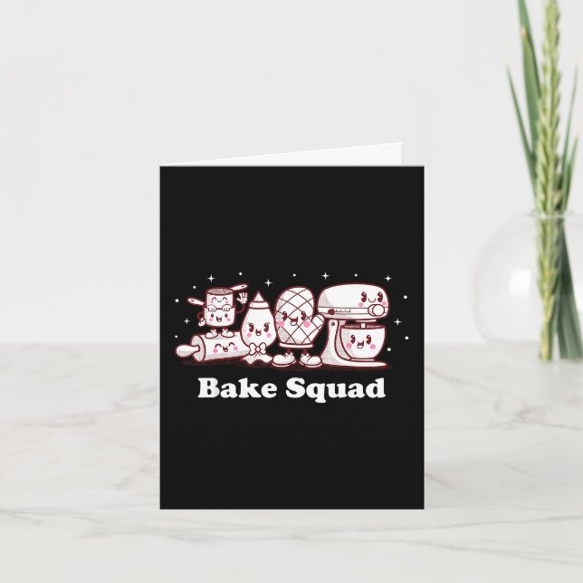 Bake Squad Süße Cookie-Backen-Bäcker Lustiger Chef Karte (Vorderseite)