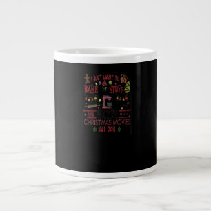 Bake Stuff und schauen Weihnachtsfilme maßgeschnei Jumbo-Tasse
