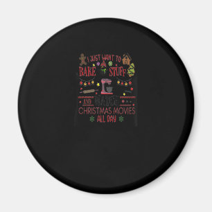Bake Stuff und schauen Weihnachtsfilme maßgeschnei Magnet