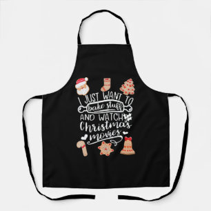 Bake Stuff und schauen Weihnachtsfilme Schürze