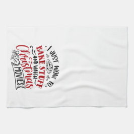 Bake Stuff Weihnachtsfilme ansehen Geschirrtuch