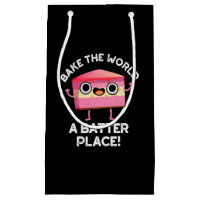 Bake the World a Batter Place Cake Puck Dark BG