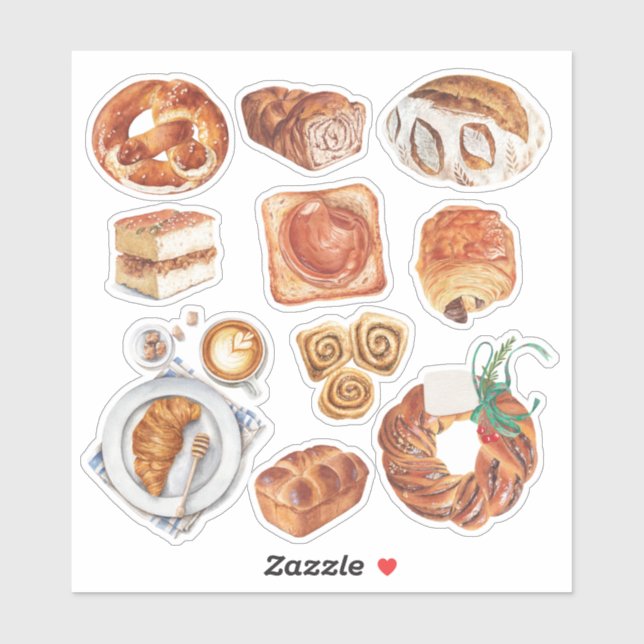 Baked Fresh Sticker Set (Blatt)