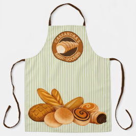 Baked Goodies Konditorei Brot Baker Logo Green Str Schürze
