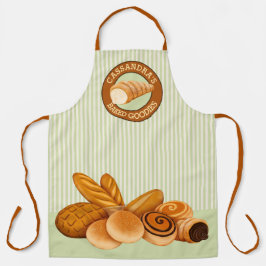 Baked Goodies Konditorei Brot Baker Logo Grüner St Schürze