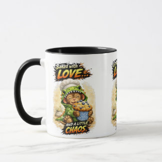 Baked with Love Mug Cute Dino Baker