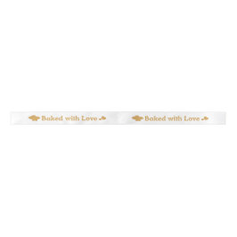Baked With Love Pronted Satin Ribbon Roll Satinband