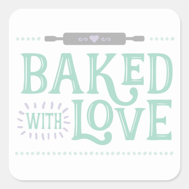 Baked With Love Sticker (Devant)