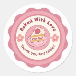Baked With Love Sticker