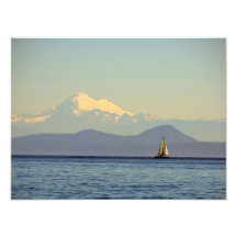 Baker and Sailboat - Puget Sound, Washington