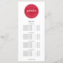 Baker Bäckerei Konditorei Koch Logo Catering Flack Menükarte