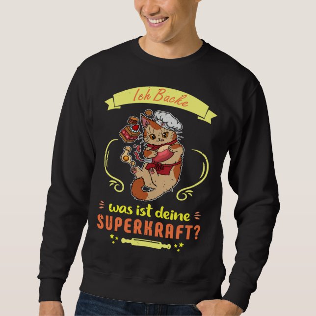 Baker baking sourdough buns baking profession  1 sweatshirt (Vorderseite)