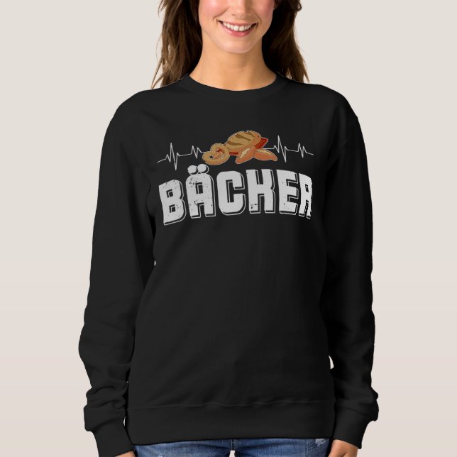 Baker Baking Sourdough Buns Baking Profession 5 Sweatshirt (Vorderseite)