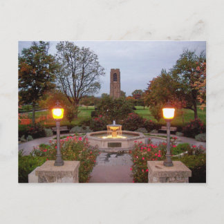 Baker Bark Carillion Tower & Fountain Postkarte