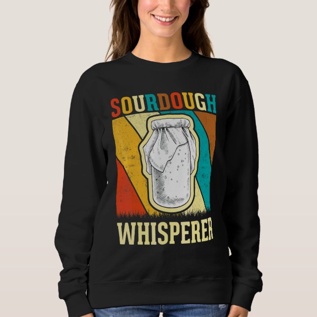 Baker Brotbackautomat   Retro Sauerteig-Flüsterer Sweatshirt (Vorderseite)