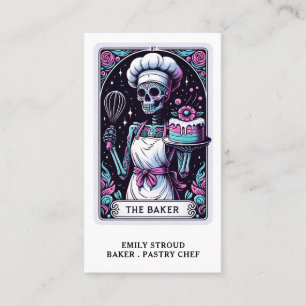 Baker Caterer Tarot Card Business Card Visitenkarte