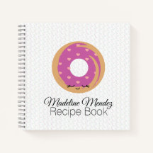 Baker Donut Spiral Notebook Kinder Rezept Buch