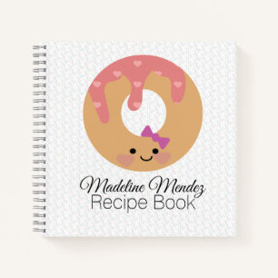Baker Donut Spiral Notizbuch Kinder Rezeptbuch