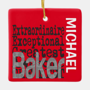 Baker Extraordinaire CUSTOM Keramik Ornament