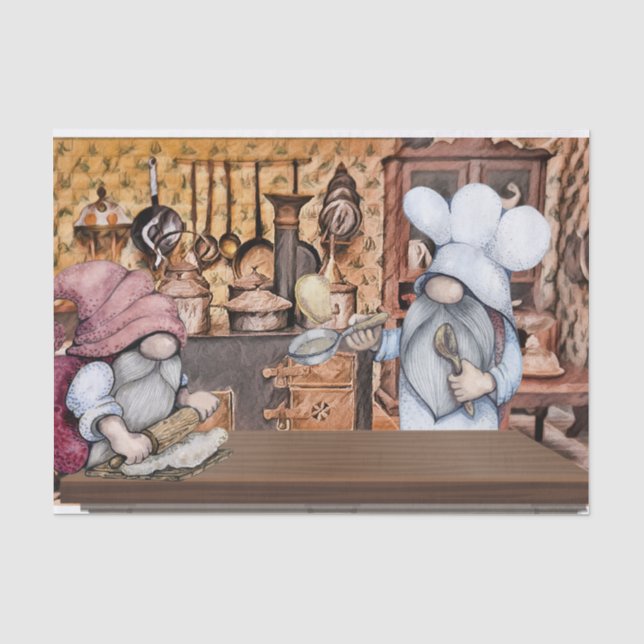 Baker Gnomes Seidenpapier (Vorderseite)