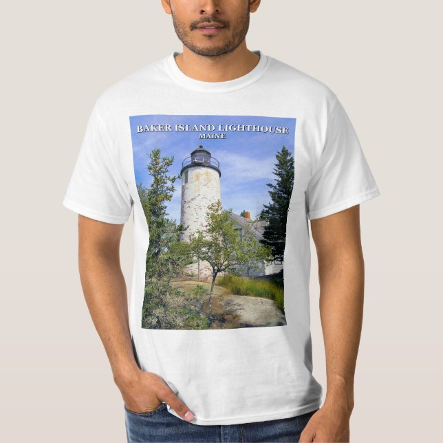 Baker Island Lighthouse, Maine T - Shirt (Vorderseite)
